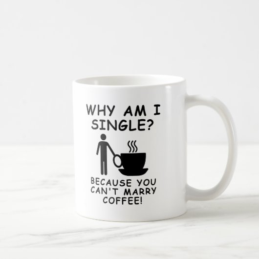 Kan koffie niet trouwen grappige mok man (Rechts)