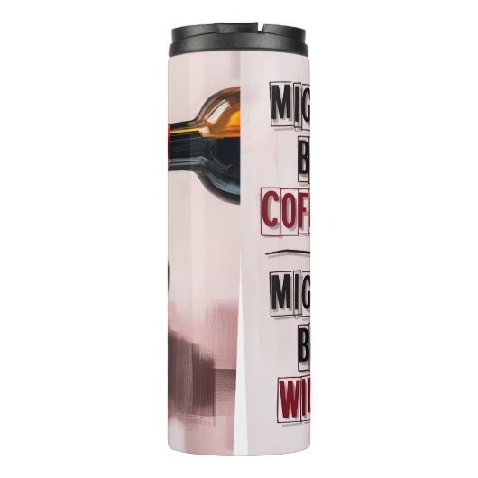 Kan koffie zijn als wijn thermosbeker (Achterkant)