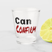 Kan LetterKenny Funny Humor Canada bevestigen Shot Glas (Voorkant)