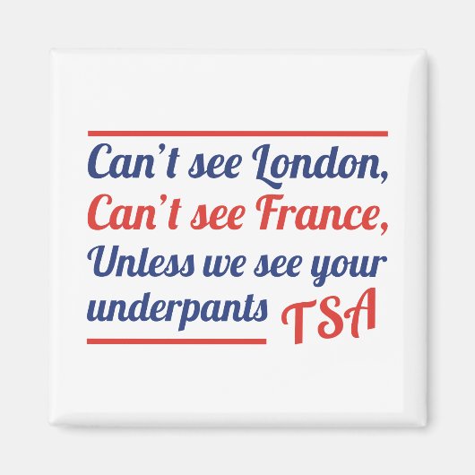 Kan Londen niet zien Magneet (Voorkant)