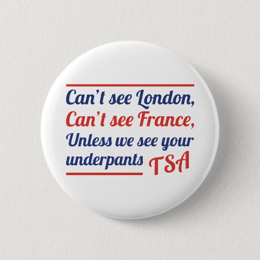 Kan Londen niet zien Ronde Button 5,7 Cm (Voorkant)