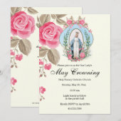 Kan Maagdenwaarin Mary Scriptroze Rose wordt gekwe Kaart (Voorkant / Achterkant)