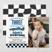 Kan me niet pakken Ik ben drie jongen 3e verjaarda Kaart (Voorkant / Achterkant)