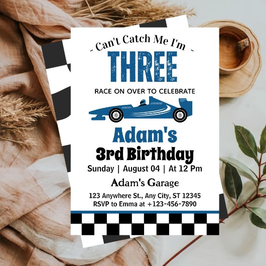 Kan me niet pakken Ik ben drie jongen 3e verjaarda Kaart