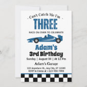 Kan me niet pakken Ik ben drie jongen 3e verjaarda Kaart (Voorkant)