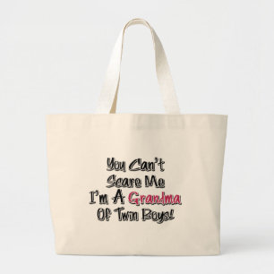 Kan me niet schelen bij Twin Boys Cute Quote Grote Tote Bag