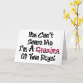 Kan me niet schelen bij Twin Boys Cute Quote Kaart (Gele Bloem)