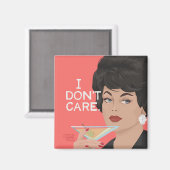Kan me niet schelen, originele illustratie, grappi magneet (Voorkant / Achterkant)