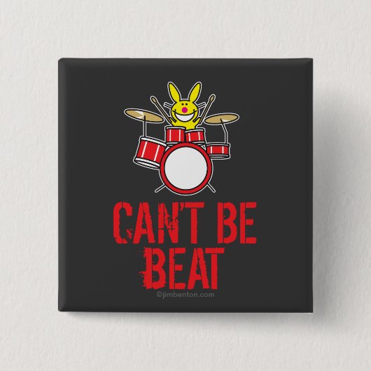 Kan me niet slaan vierkante button 5,1 cm (Voorkant)