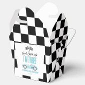 Kan me niet vangen Blue Race Car 3e verjaardagsfee Bedankdoosjes (Geopend)