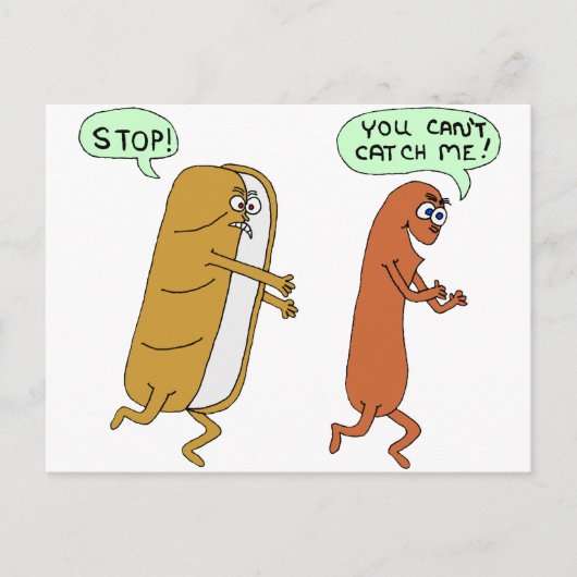 kan me niet vangen briefkaart (Voorkant)