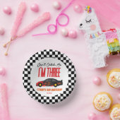 Kan me niet vangen rode race auto 3e verjaardag fe papieren kommen (Feest)