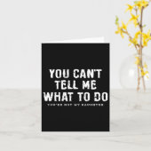 Kan me niet vertellen wat ik moet doen dochter vad kaart (Gele Bloem)