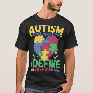 Kan Mij Niet Definiëren  Autistisch Puzzel Steun A T-shirt