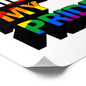 Kan mijn trots 3D niet verbergen Poster (Hoek)