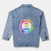 Kan mijn trots niet wissen denim jacket (Achterkant)