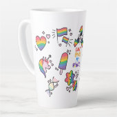 Kan mijn trots niet wissen LGBTQ Latte Mok (Linkerhoek)