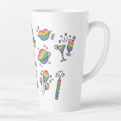 Kan mijn trots niet wissen LGBTQ Latte Mok (Rechts)