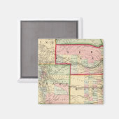 Kan, Neb, Colo Map door Mitchell Magneet (Voorkant / Achterkant)
