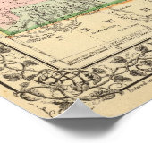 Kan, Neb, Colo Map door Mitchell Poster (Hoek)