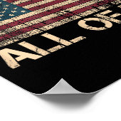 Kan niet alle Amerikaanse vlag annuleren Poster (Hoek)