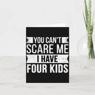 Kan niet bang maken vier kinderen grappige grap me kaart