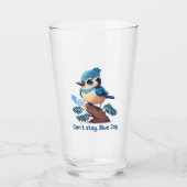 Kan niet blijven, Blauwe Gaai Glas (Voorkant)