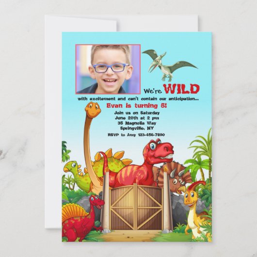 Kan niet de Uitzonderlijke Uitnodiging van de Foto (Voorkant)