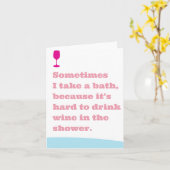 Kan niet Drinken in het Wenskaart Kaart (Gele Bloem)