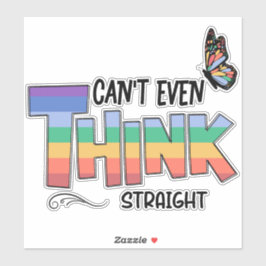 Kan niet eens denken sticker