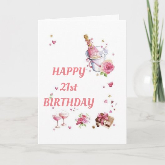 KAN NIET GLOVEN DAT JE JE "21e" VERJAARDAG Viert Kaart (Voorkant)