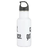 Kan niet. Heb dans. Waterfles (Achterkant)