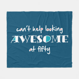 Kan niet helpen geweldige te kijken op 50 fleece deken