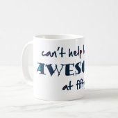 Kan niet helpen geweldige te kijken op 50 koffiemok (Voorkant links)