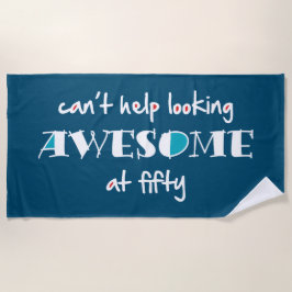 Kan niet helpen geweldige te kijken op 50 strandlaken