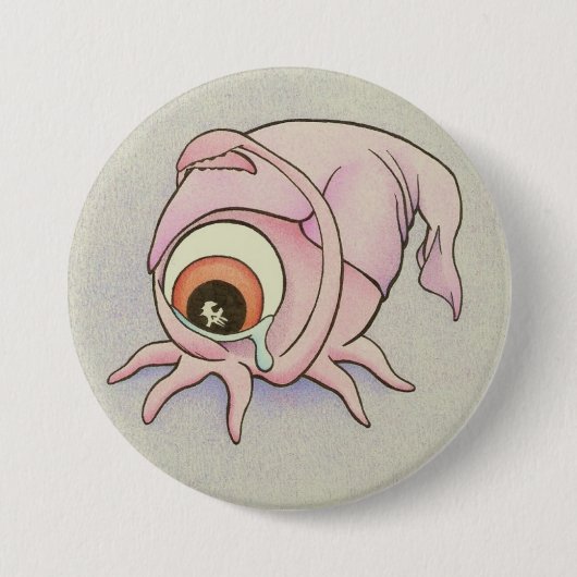 kan niet helpen maar huilen ronde button 7,6 cm (Voorkant)