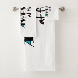 Kan niet helpen om geweldige te kijken naar 40 bad handdoek