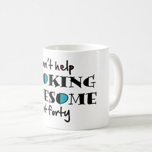 Kan niet helpen om geweldige te kijken naar 40 koffiemok (Voorkant rechts)