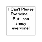 Kan niet iedereen tevreden stellen rubberstempel (Afrduk)