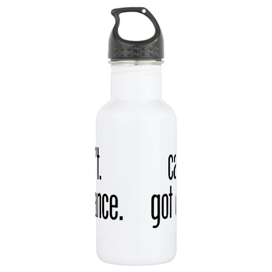 Kan niet. Ik heb Dans. Waterfles (Achterkant)