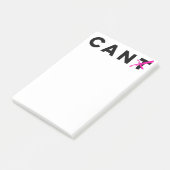 Kan niet in Can Sticky Notes (Schuin)