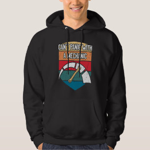 Kan niet in paniek raken met een mechanische auto hoodie
