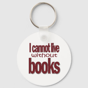 Kan niet leven zonder boeken Sleutelhanger