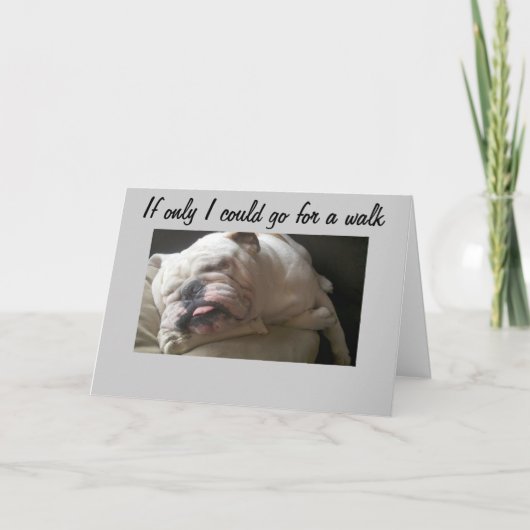 KAN NIET NAAR EEN WALK-TOO SAD GAAN KAART (Voorkant)