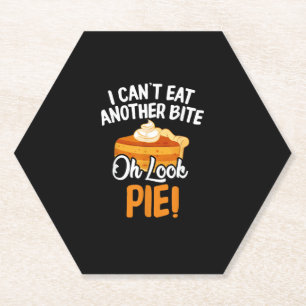 Kan niet nog een biet eten... kijk Pie Funny Thank Kartonnen Onderzetters