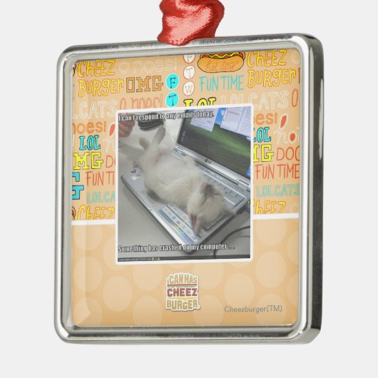 Kan niet reageren metalen ornament (Links)