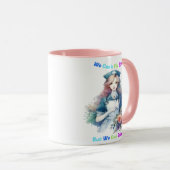 Kan niet repareren Stomme: Serene Tuin Verpleegste Mok (Voorkant rechts)