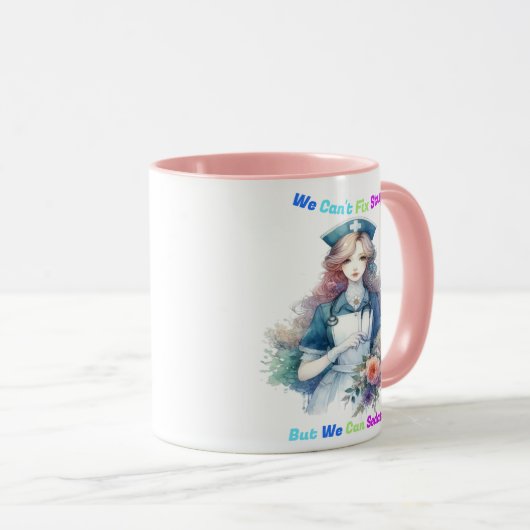 Kan niet repareren Stomme: Serene Tuin Verpleegste Mok (Voorkant rechts)