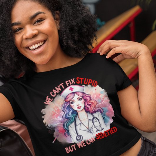 Kan niet repareren Stompzinnige: genezing in een f T-shirt