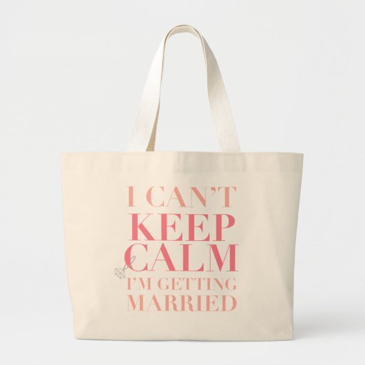 Kan niet rustig blijven - ik word getrouwd met Jum Grote Tote Bag (Voorkant)